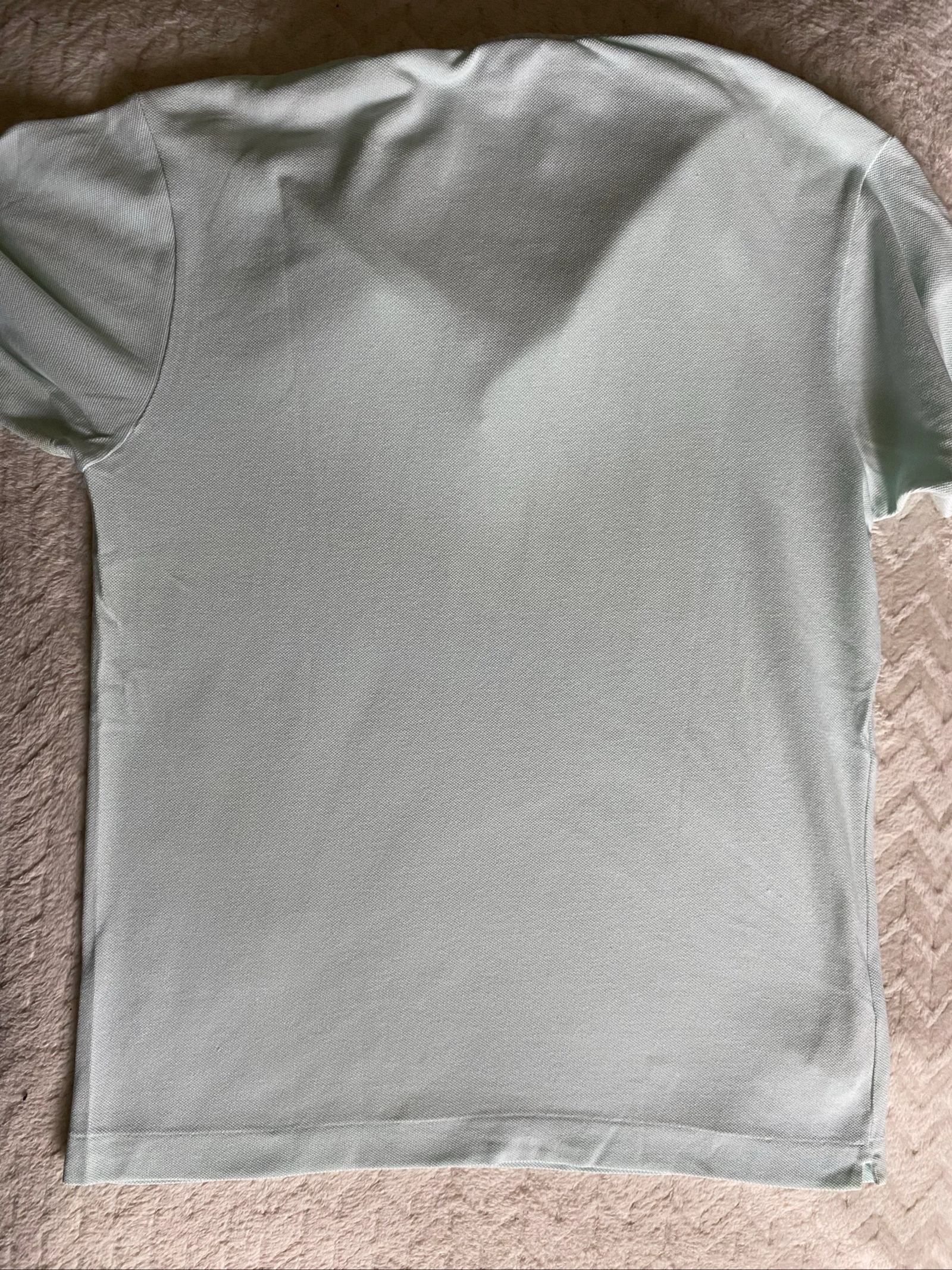 Polo Lacoste Classic Fit S verde-água estilo Old Money Preppy – photo 3